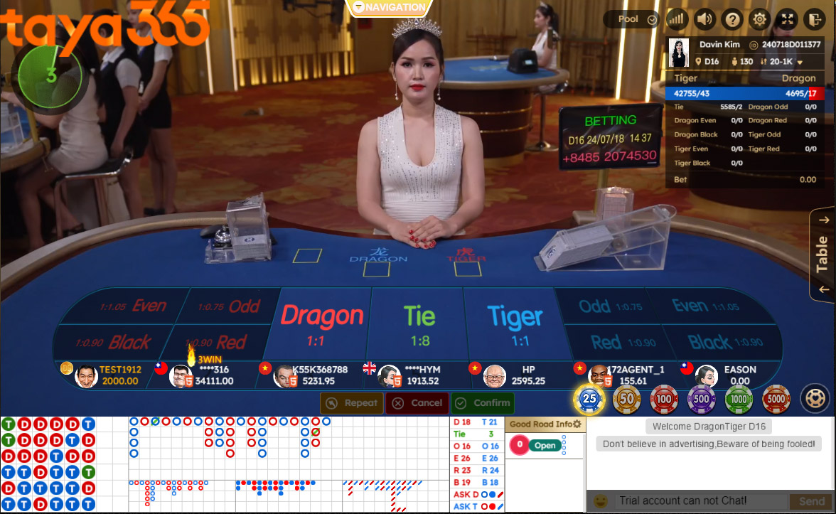 Summary of online Dragon Tiger betting options